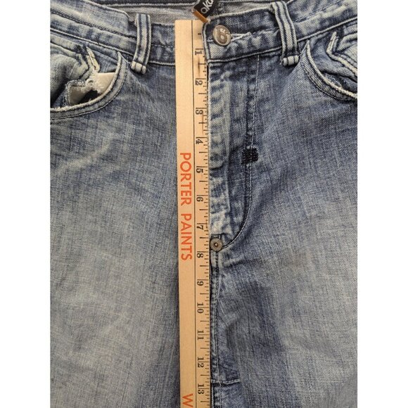 Vintage Akademiks Jeans Mens 32 Blue Baggy Embroidered Back Pockets Classic Y2K - Picture 7 of 16